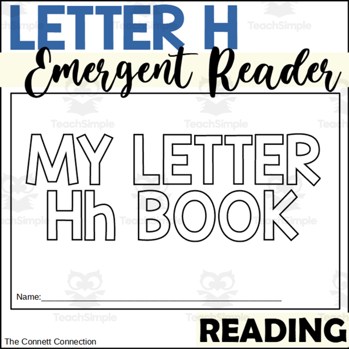 An educational teaching resource from The Connett Connection entitled Letter H Emergent Readers downloadable at Teach Simple.