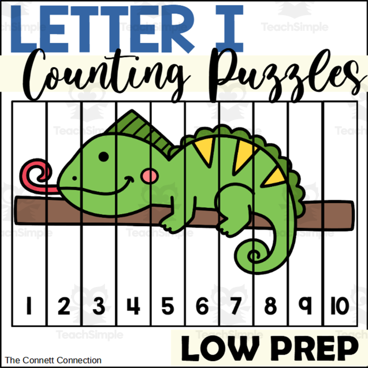 An educational teaching resource from The Connett Connection entitled Letter I Counting to 10 Puzzles downloadable at Teach Simple.
