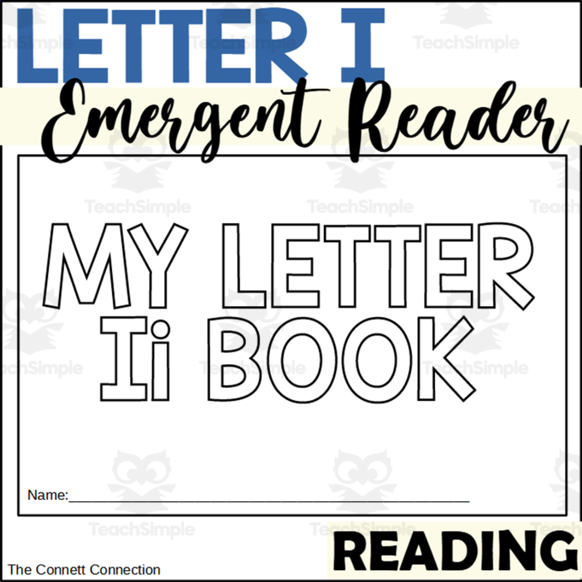An educational teaching resource from The Connett Connection entitled Letter I Emergent Reader downloadable at Teach Simple.
