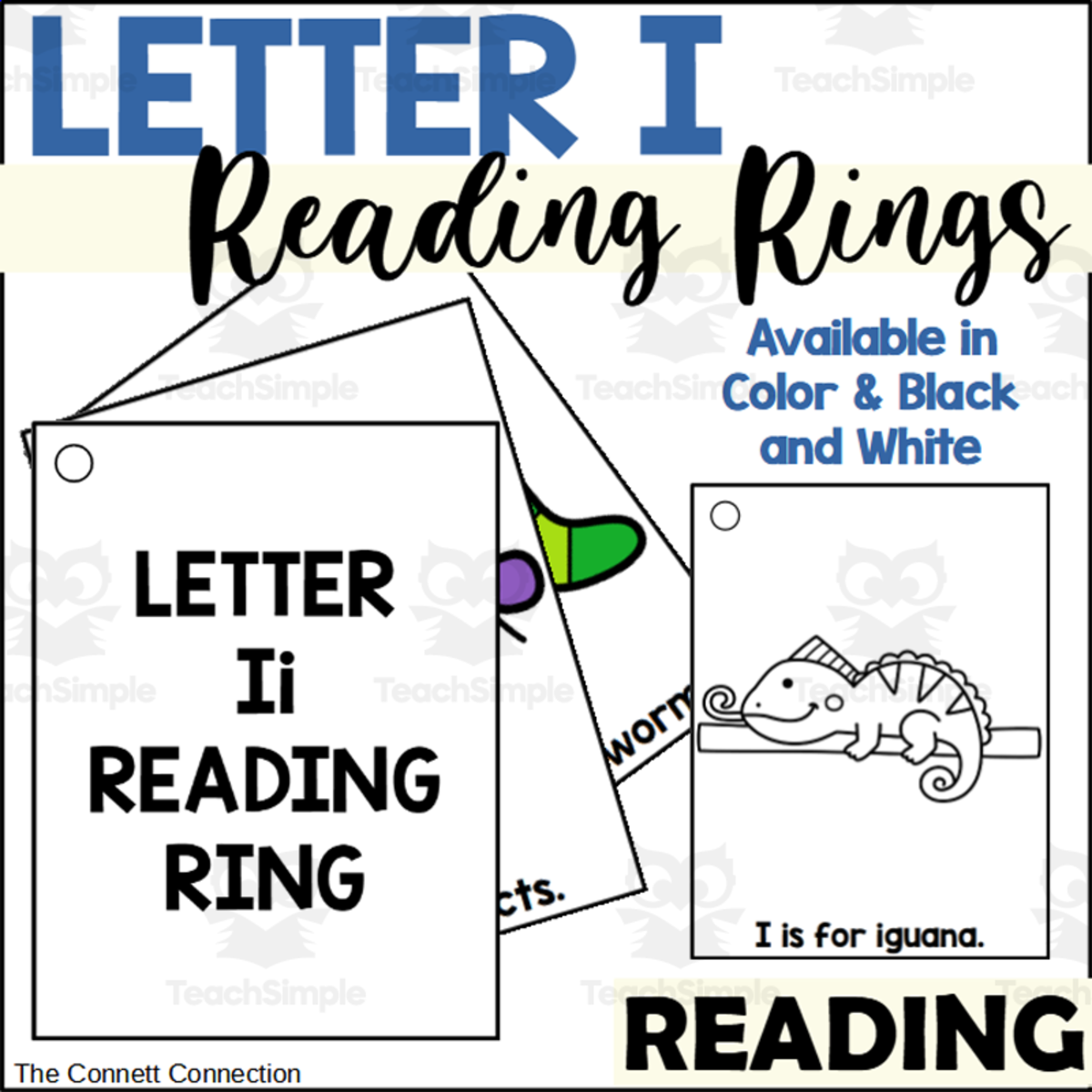 An educational teaching resource from The Connett Connection entitled Letter I Reading Rings downloadable at Teach Simple.
