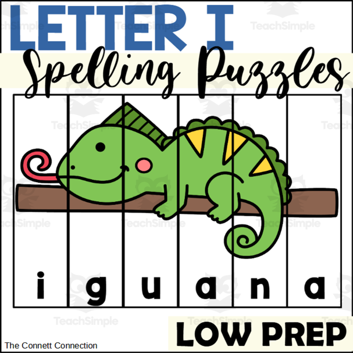 An educational teaching resource from The Connett Connection entitled Letter I Spelling Puzzles downloadable at Teach Simple.