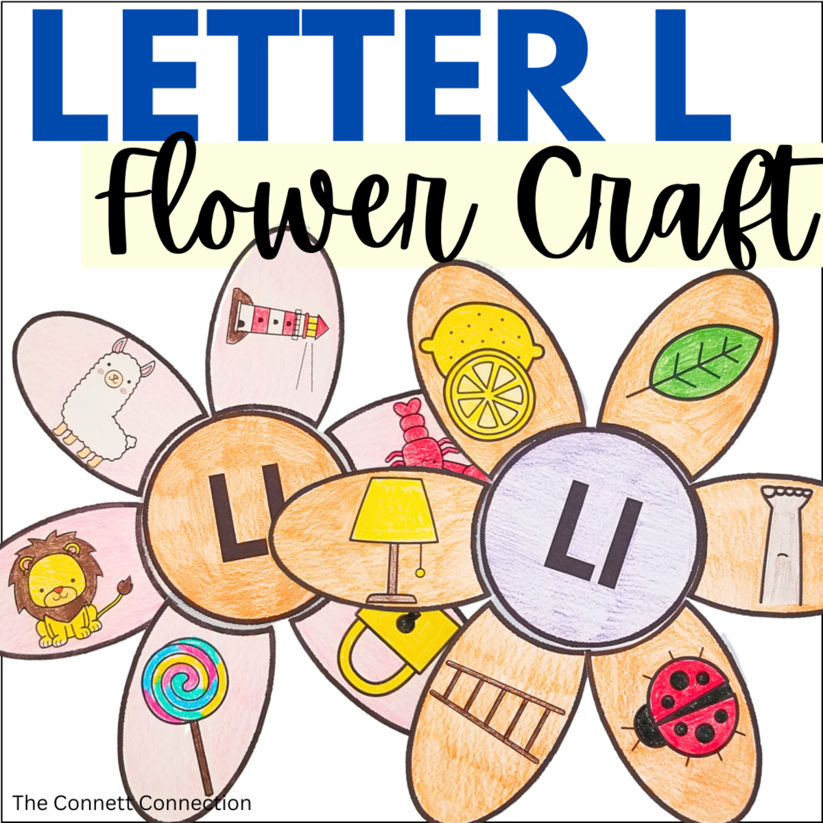 An educational teaching resource from The Connett Connection entitled Letter L Flower Craft downloadable at Teach Simple.