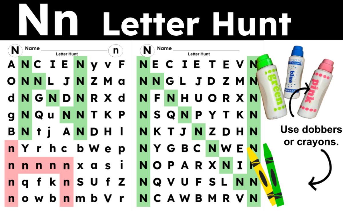 An educational teaching resource from CraftEdPrints entitled Letter N Activities downloadable at Teach Simple.