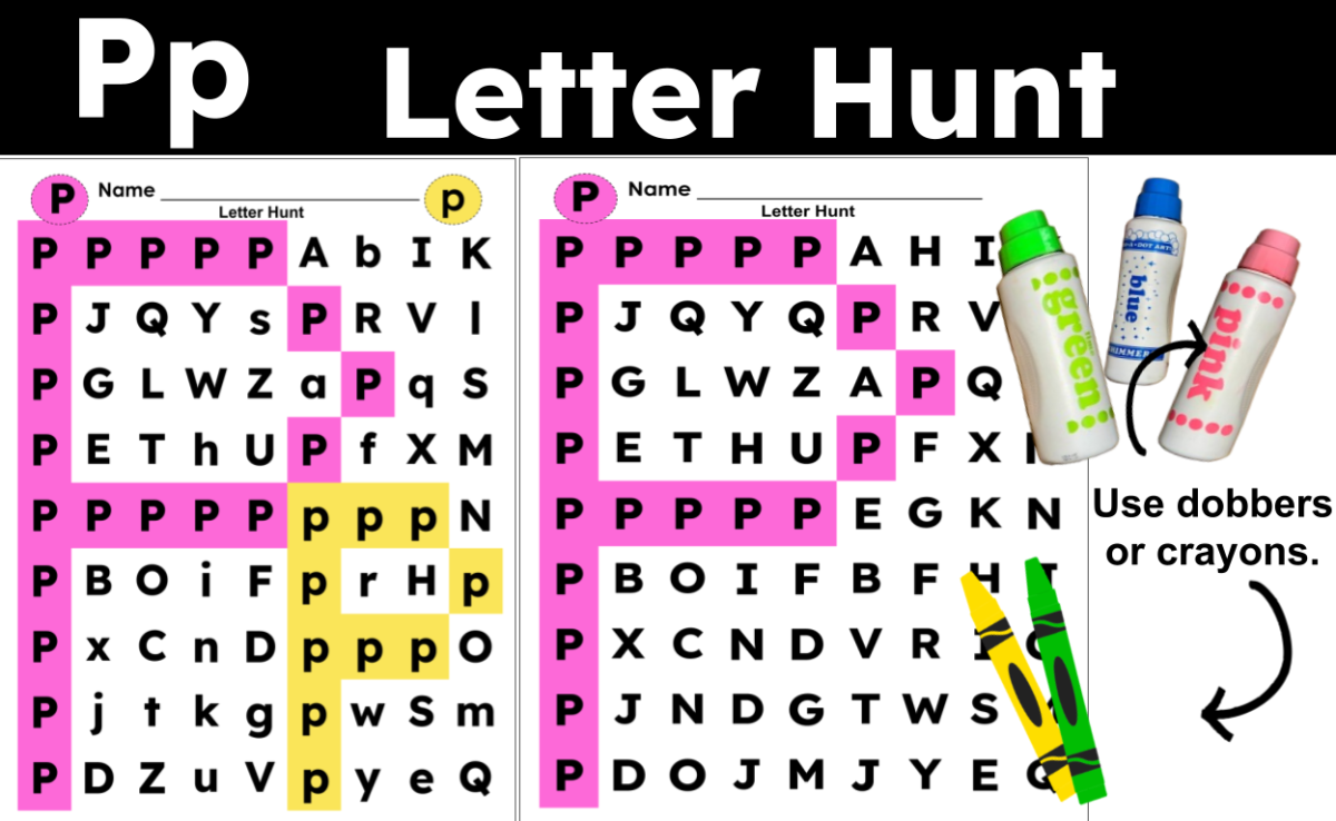 An educational teaching resource from CraftEdPrints entitled Letter P Activities downloadable at Teach Simple.