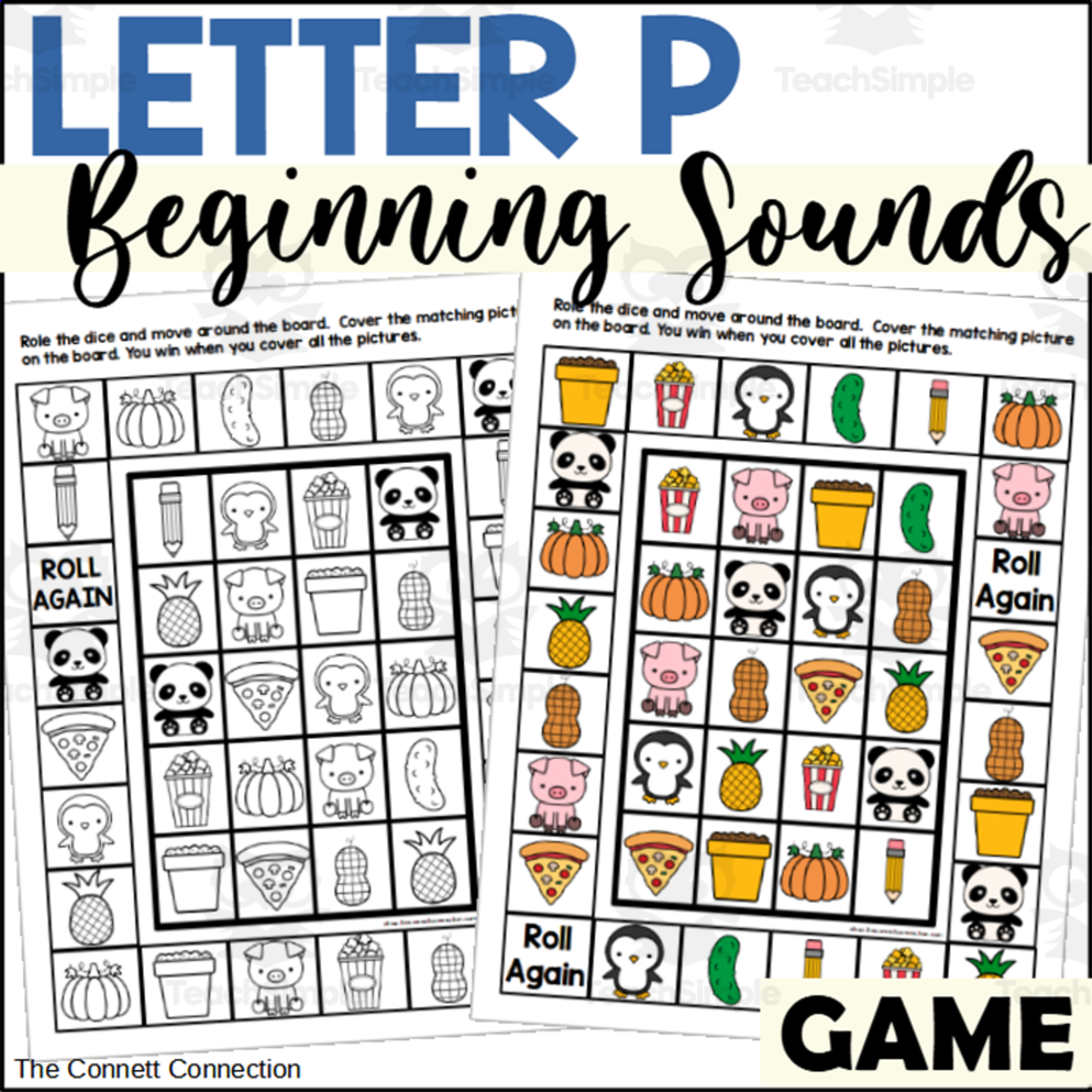 An educational teaching resource from The Connett Connection entitled Letter P Games downloadable at Teach Simple.