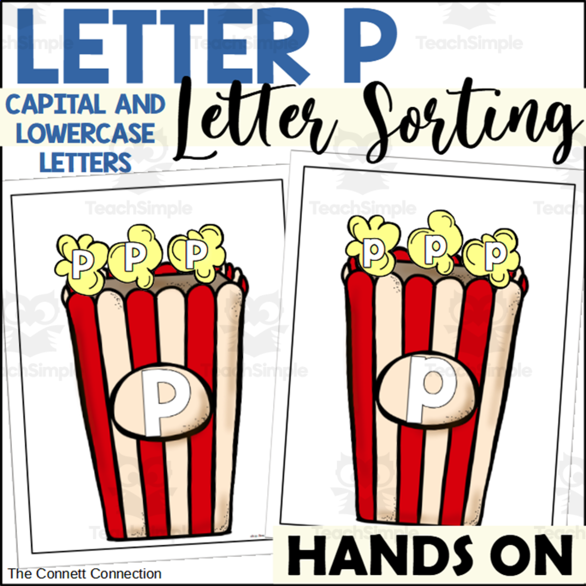 An educational teaching resource from The Connett Connection entitled Letter P Letter Sorting downloadable at Teach Simple.