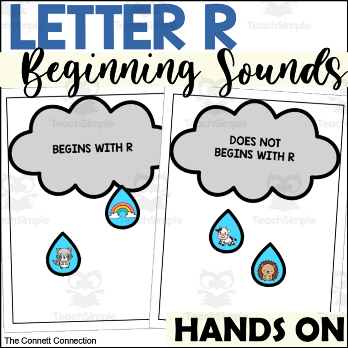 An educational teaching resource from The Connett Connection entitled Letter R Beginning Sound Sort downloadable at Teach Simple.