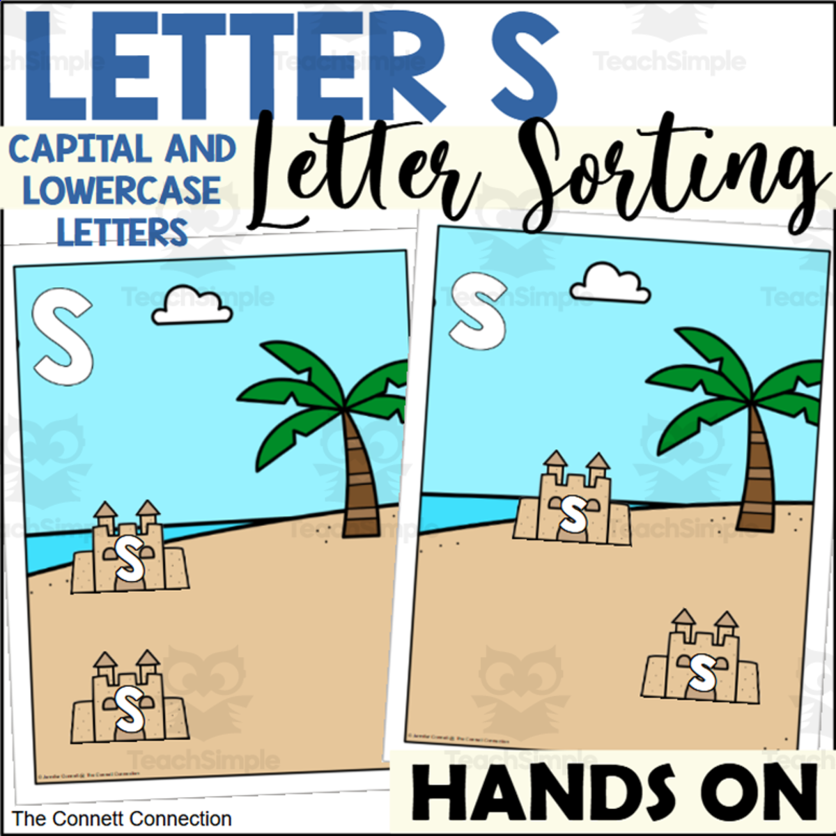 An educational teaching resource from The Connett Connection entitled Letter S Letter Sorting downloadable at Teach Simple.