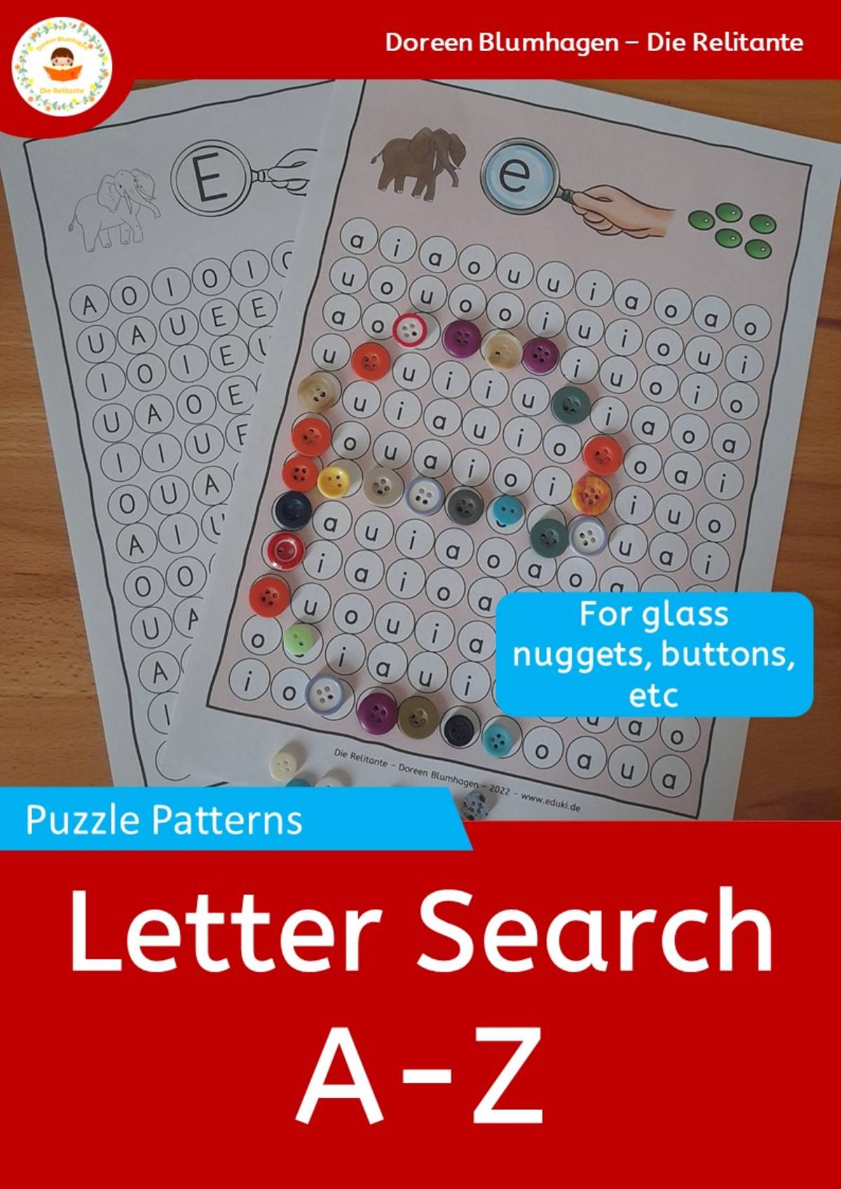 An educational teaching resource from Die Relitante entitled Letter Search - A-Z downloadable at Teach Simple.