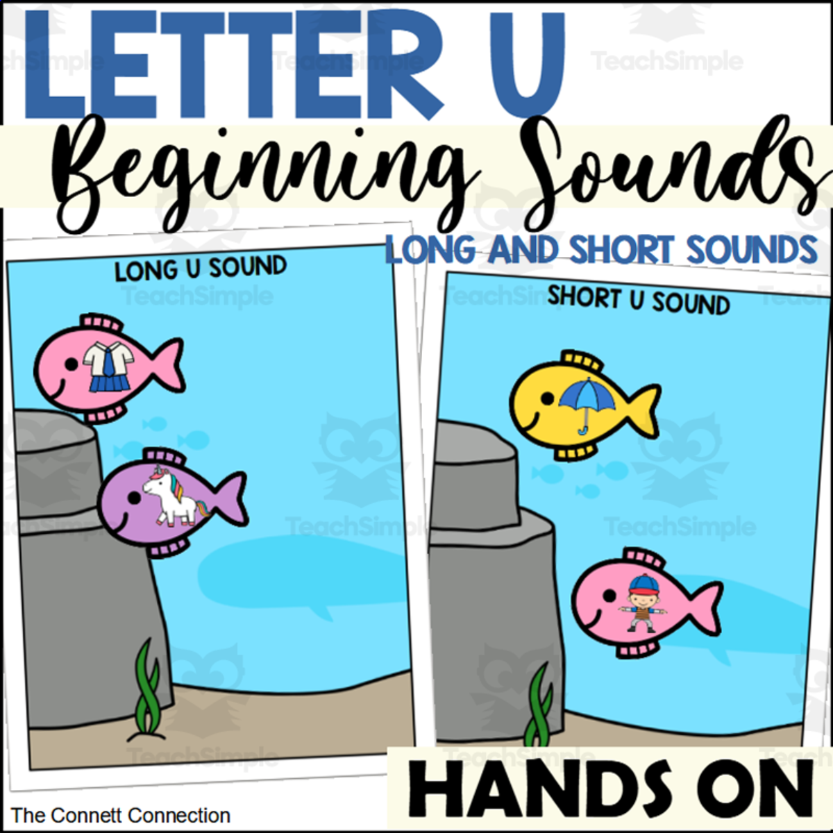 An educational teaching resource from The Connett Connection entitled Letter U Long and Short Vowel Sort downloadable at Teach Simple.