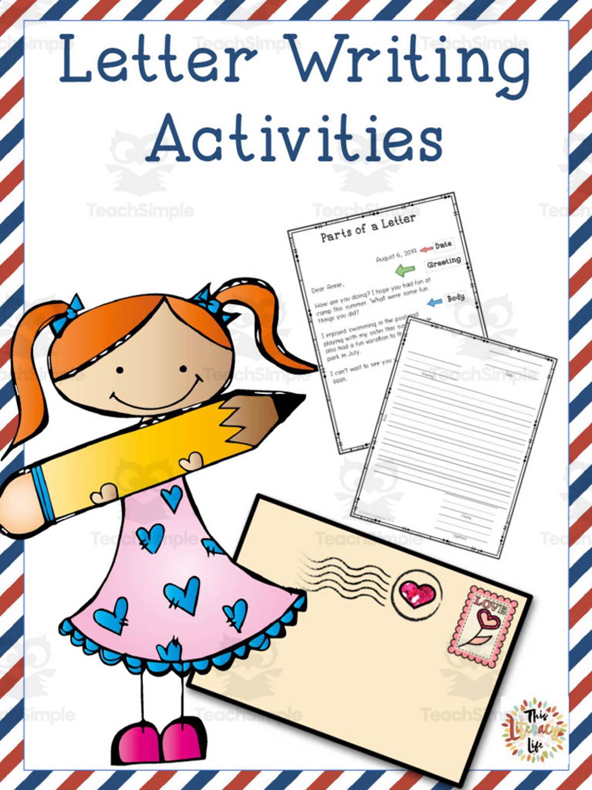 An educational teaching resource from Literacy Life entitled Letter Writing Activities downloadable at Teach Simple.