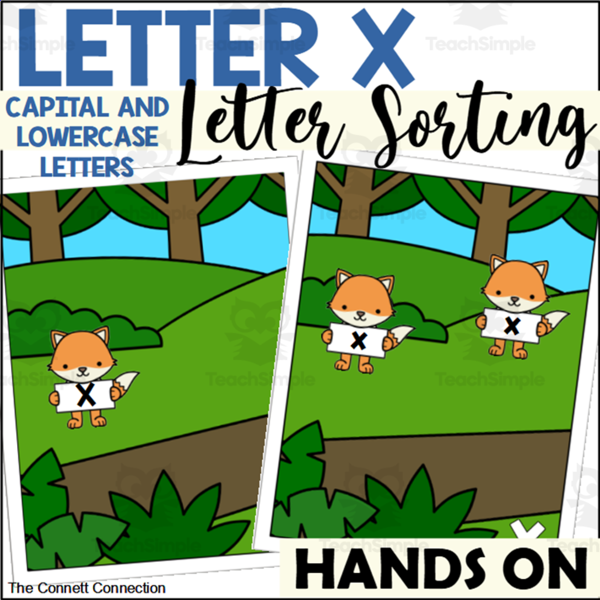 An educational teaching resource from The Connett Connection entitled Letter X Letter Sorting downloadable at Teach Simple.