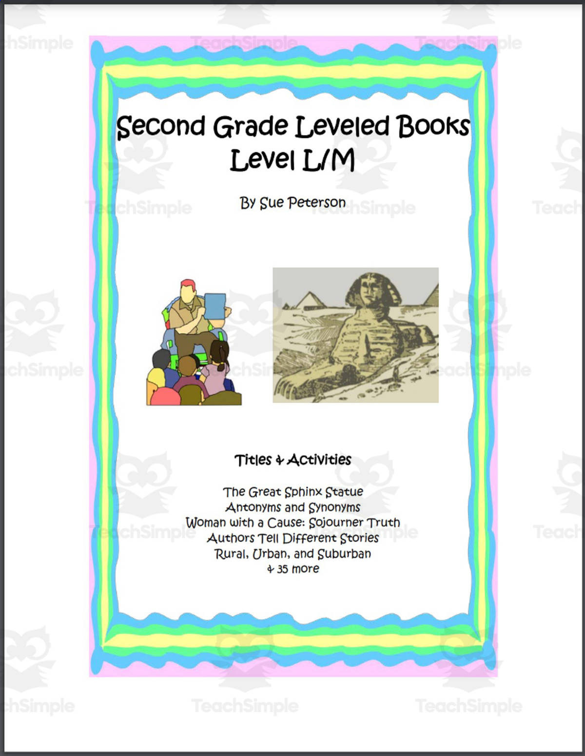 An educational teaching resource from Sue Peterson entitled Leveled Books: Second Grade Levels L-M downloadable at Teach Simple.