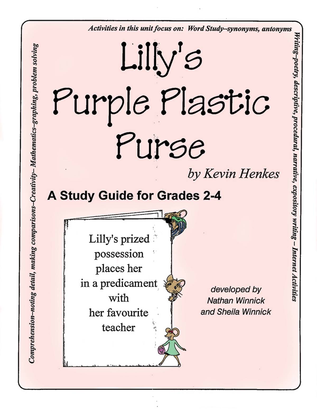 An educational teaching resource from Classroom Complete Press entitled LILLY'S PURPLE PLASTIC PURSE - STUDY GUIDE Gr. 2-4 downloadable at Teach Simple.