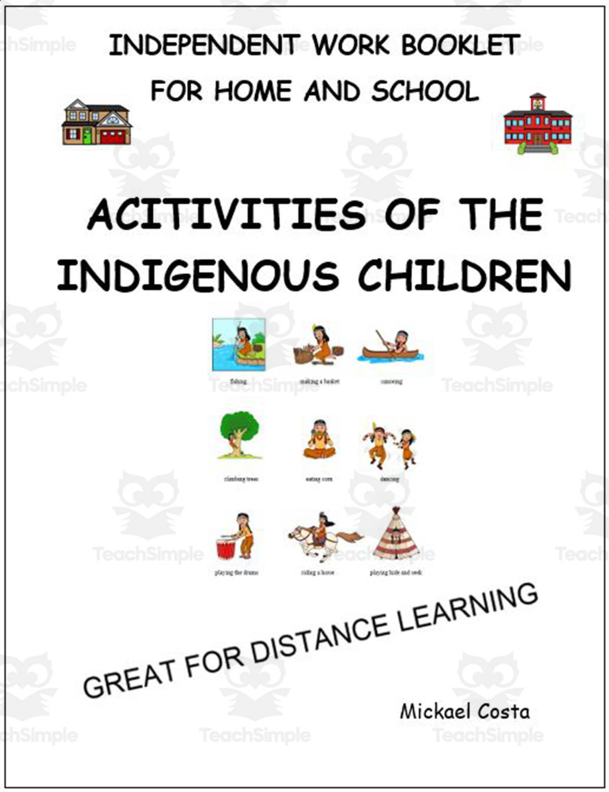 An educational teaching resource from Learn it ANY way entitled Literacy Sheets: Activities First Nations children downloadable at Teach Simple.