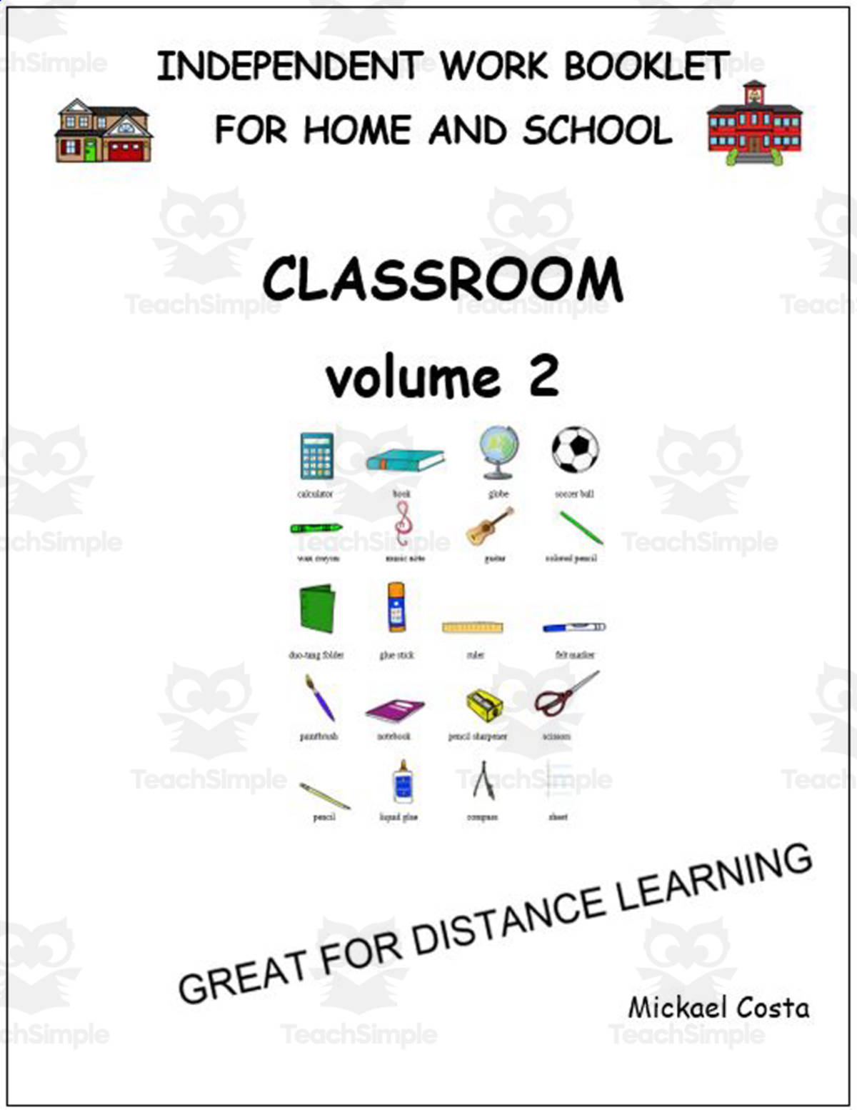 An educational teaching resource from Learn it ANY way entitled Literacy worksheets: classroom vol 2 downloadable at Teach Simple.