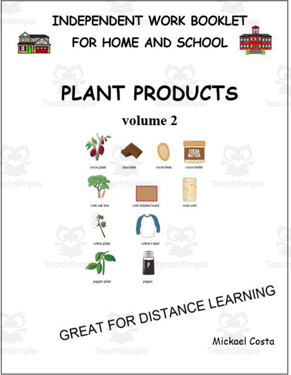 An educational teaching resource from Learn it ANY way entitled Literacy worksheets: Plant product vol 2 downloadable at Teach Simple.