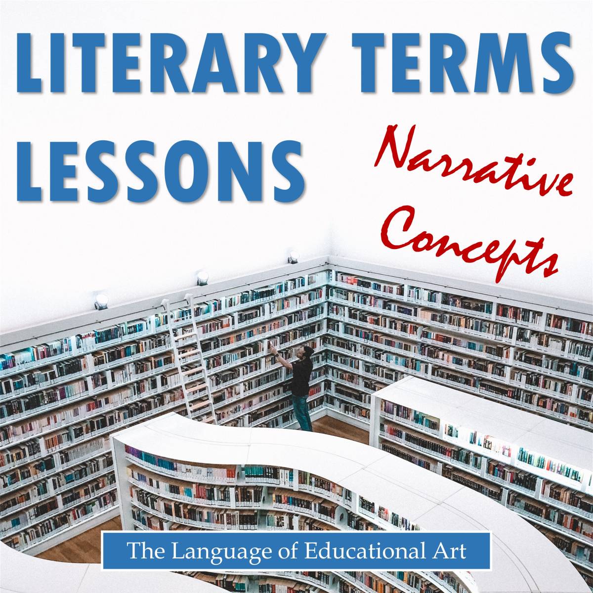 An educational teaching resource from The Language of Educational Art, LLC entitled Literary Terms Lesson for Narrative Concepts downloadable at Teach Simple.