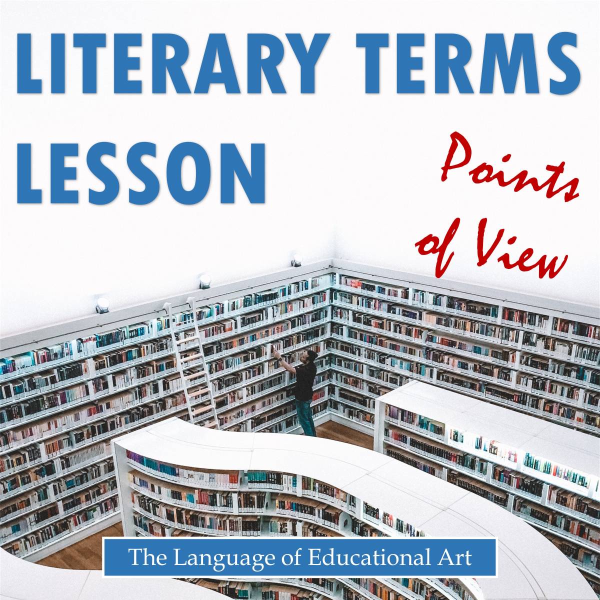 An educational teaching resource from The Language of Educational Art, LLC entitled Literary Terms Lesson for Points of View downloadable at Teach Simple.