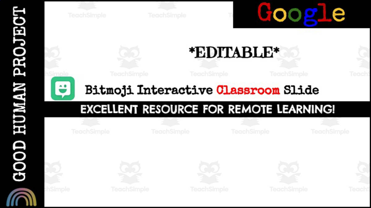 An educational teaching resource from Good Human Project entitled Little Red Riding Hood Bitmoji Slide | Google Classroom Interactive Activity downloadable at Teach Simple.