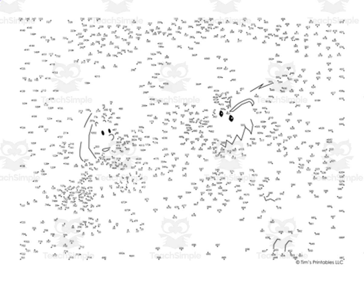 An educational teaching resource from Tim's Printables entitled Little Red Riding Hood Dot-to-Dot PDF downloadable at Teach Simple.