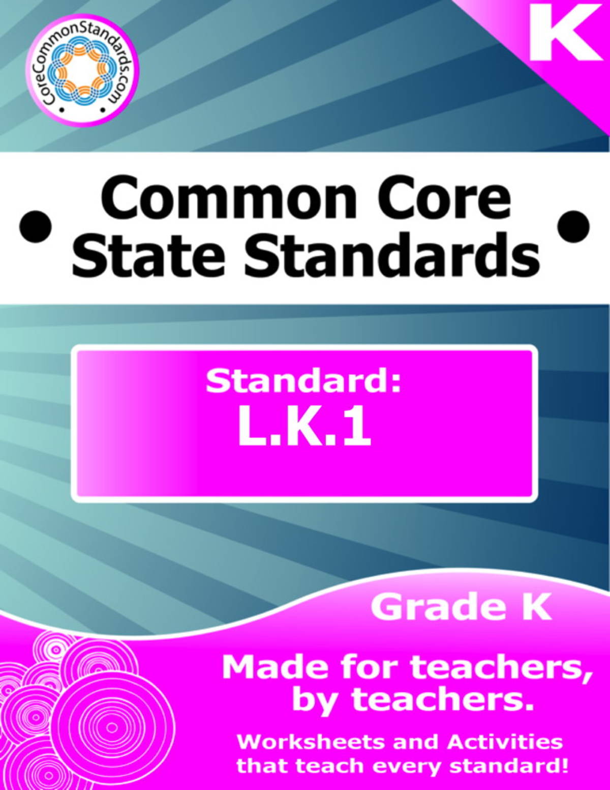 An educational teaching resource from Have Fun Teaching entitled L.K.1 Kindergarten Common Core Lesson downloadable at Teach Simple.