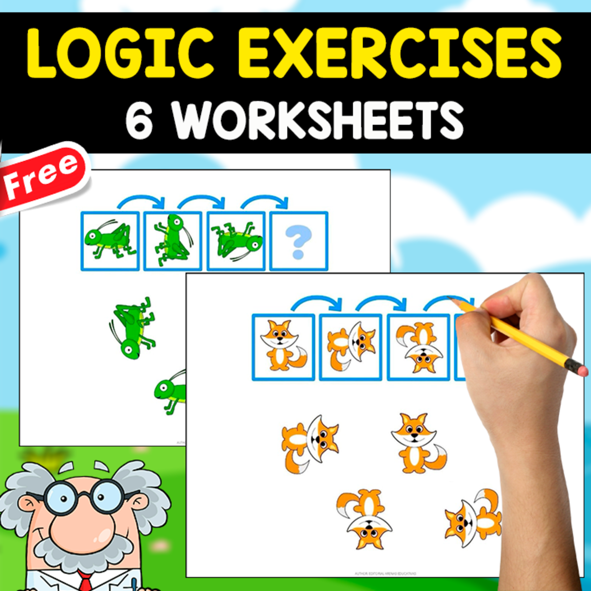 An educational teaching resource from EDITORIAL LAURA EDUCA entitled LOGICAL SEQUENCES | 6 FREE WORKSHEETS downloadable at Teach Simple.