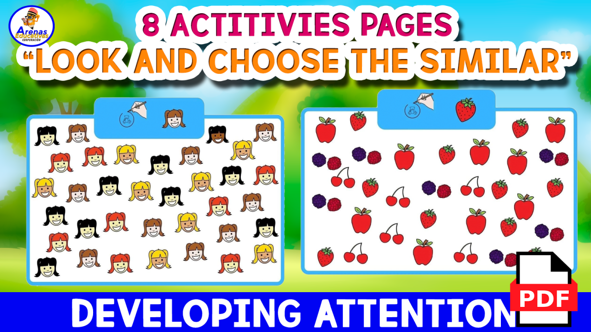 An educational teaching resource from EDITORIAL LAURA EDUCA entitled LOOK AND CHOOSE - Mental Activity For Developing Attention downloadable at Teach Simple.