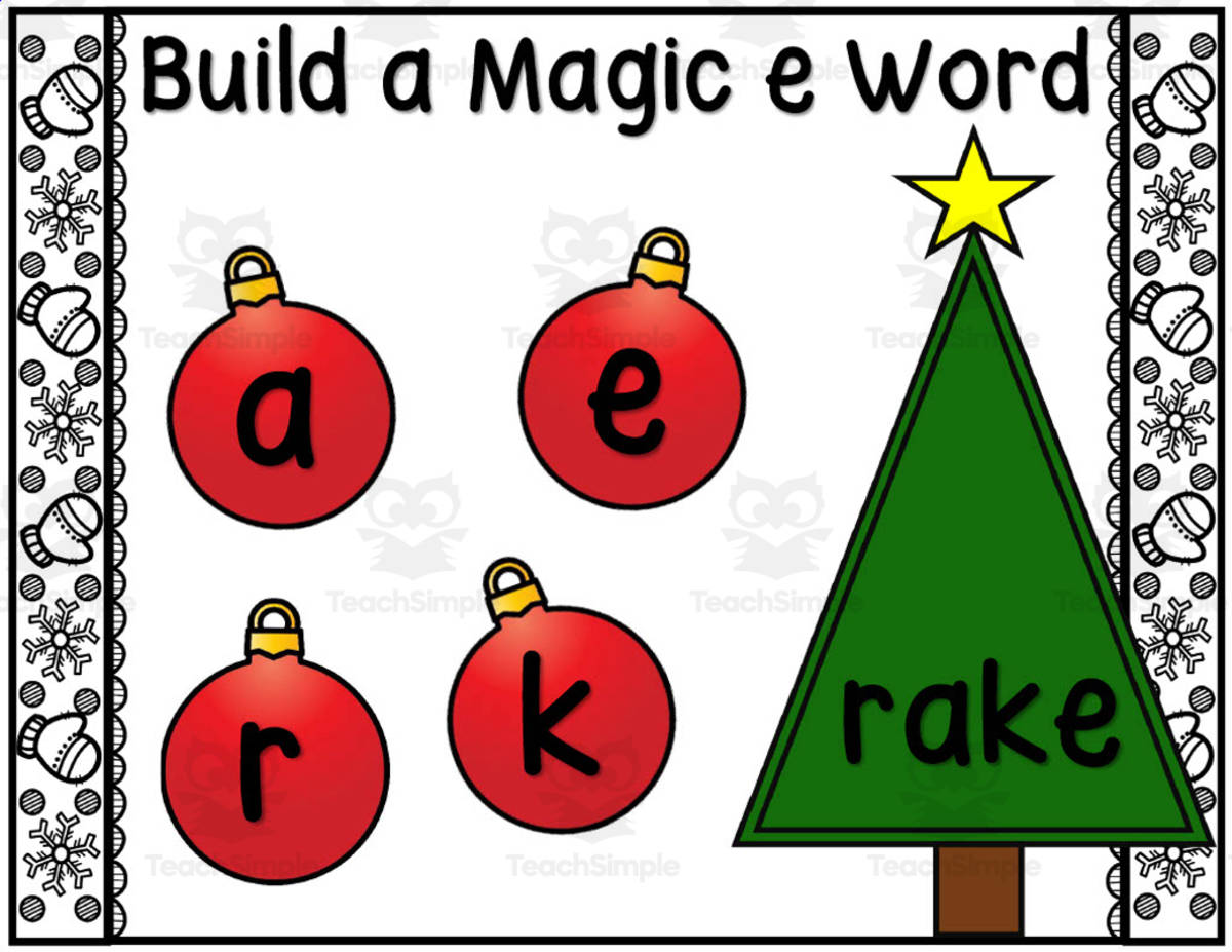 An educational teaching resource from Glitter and Grace entitled Magic E Words downloadable at Teach Simple.