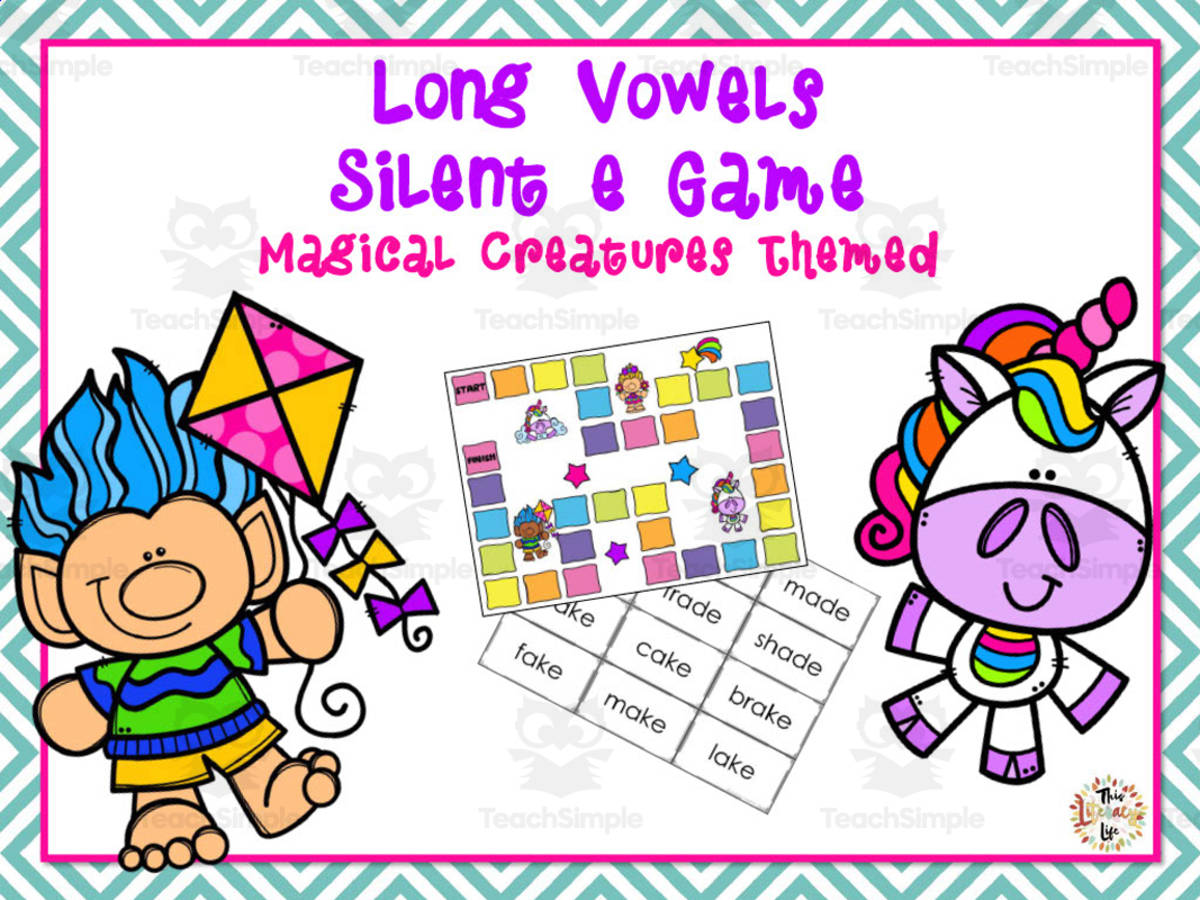 An educational teaching resource from Literacy Life entitled Magical Long Vowel Game downloadable at Teach Simple.
