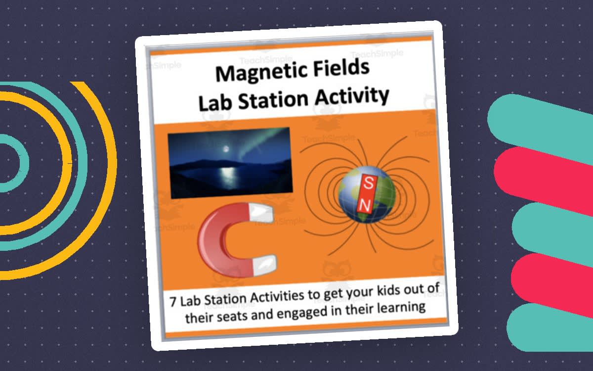 An educational teaching resource from Teach With Fergy entitled Magnetic Fields – Lab Station Activity downloadable at Teach Simple.