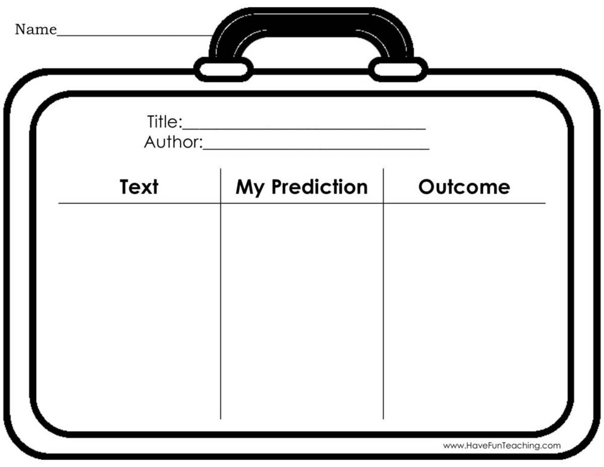 An educational teaching resource from Have Fun Teaching entitled Making Predictions Graphic Organizer Worksheet downloadable at Teach Simple.