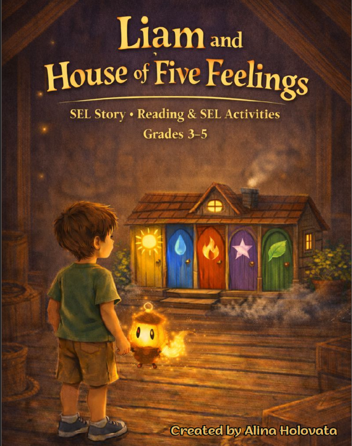 An educational teaching resource from Alina Holovata entitled Managing Emotions | SEL Story + Activities downloadable at Teach Simple.
