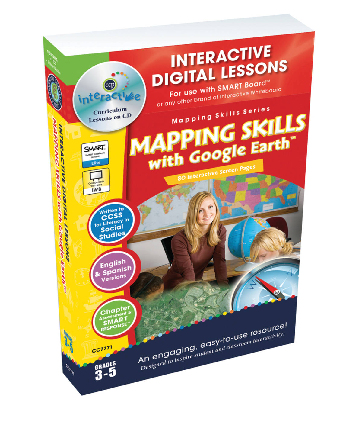 An educational teaching resource from Classroom Complete Press entitled Mapping Skills with Google Earth - Digital Lesson Plan Gr. 3-5 - FLASH-MAC downloadable at Teach Simple.