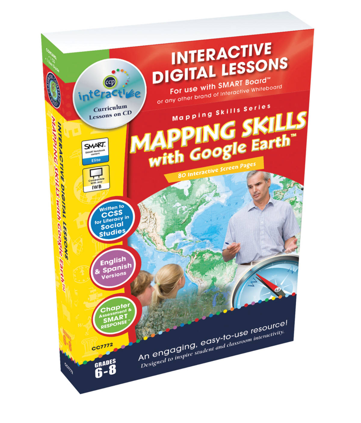 An educational teaching resource from Classroom Complete Press entitled Mapping Skills with Google Earth - Digital Lesson Plan Gr. 6-8 | PC Software downloadable at Teach Simple.