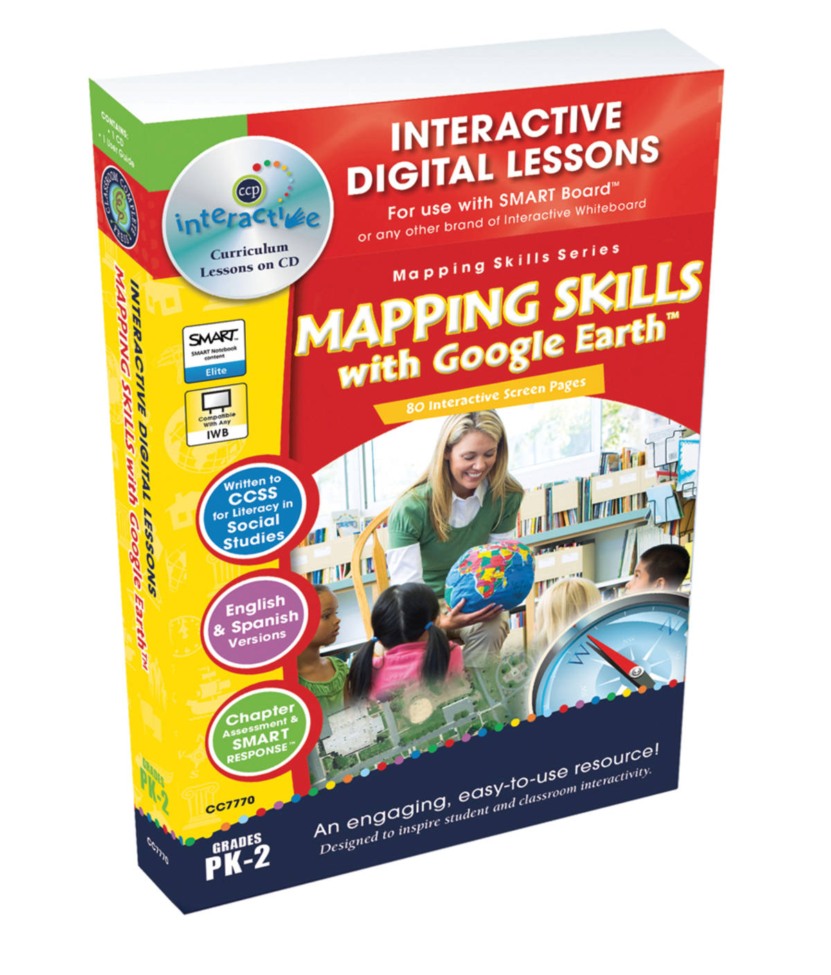 An educational teaching resource from Classroom Complete Press entitled Mapping Skills with Google Earth - Digital Lesson Plan Gr. PK-2 - FLASH-MAC downloadable at Teach Simple.