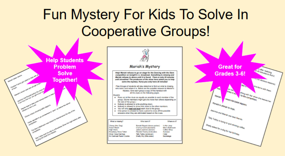 An educational teaching resource from Jennifer Moyer Taylor entitled Mariah's Mystery- A Fun SEL Cooperative Game For Kids downloadable at Teach Simple.