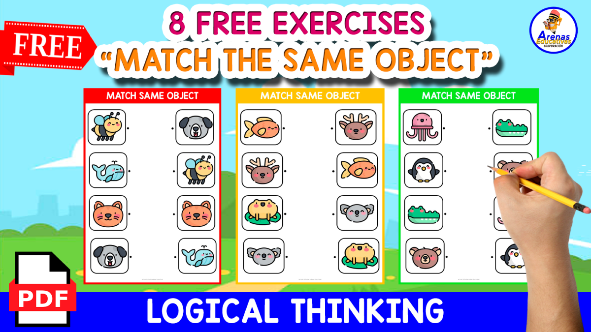 An educational teaching resource from EDITORIAL LAURA EDUCA entitled MATCH THE SAME OBJECT | ANIMALS THEMED downloadable at Teach Simple.