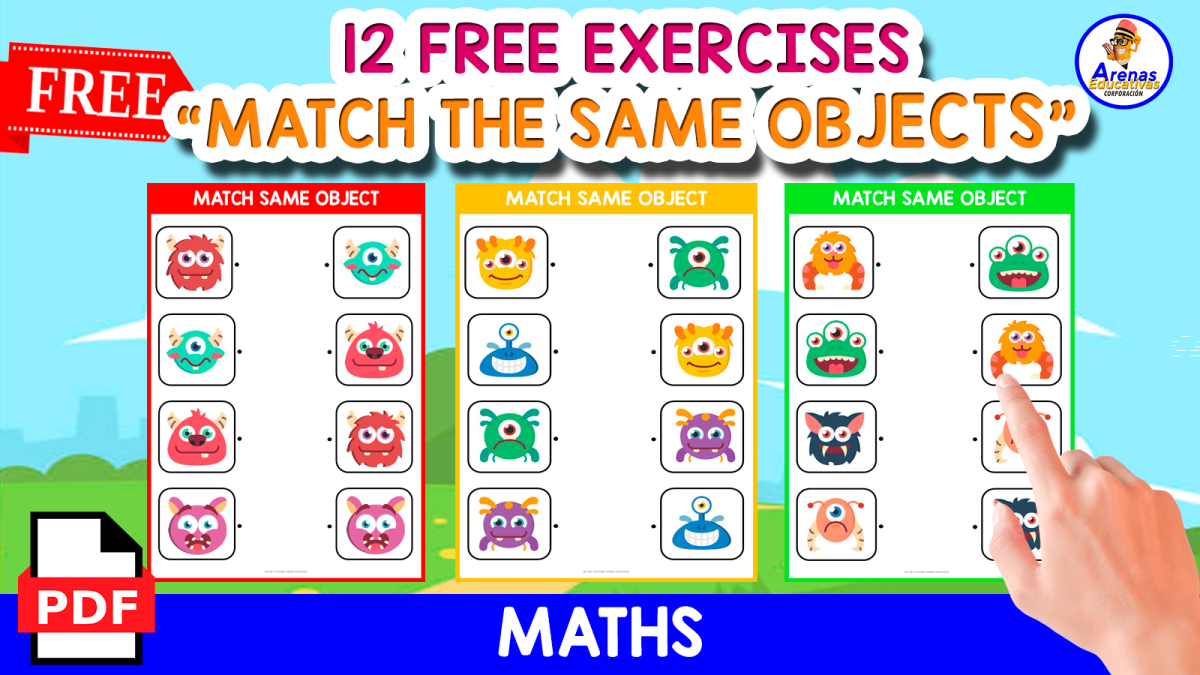 An educational teaching resource from EDITORIAL LAURA EDUCA entitled MATCH THE SIMILAR OBJECT | MONSTER THEMED downloadable at Teach Simple.