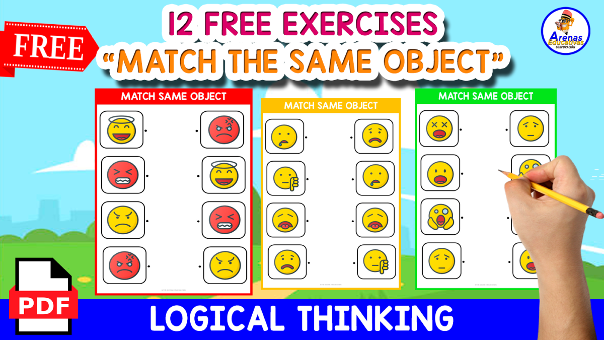An educational teaching resource from EDITORIAL LAURA EDUCA entitled MATCHING THE SIMILAR OBJECT | EMOJIS THEMED downloadable at Teach Simple.