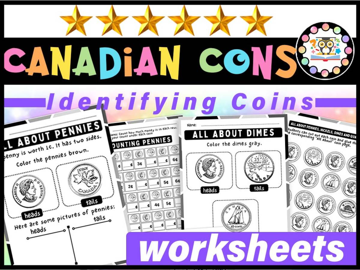 An educational teaching resource from LAMO entitled Math Centers Canadian Coin Money | Canadian Money Money Worksheets downloadable at Teach Simple.