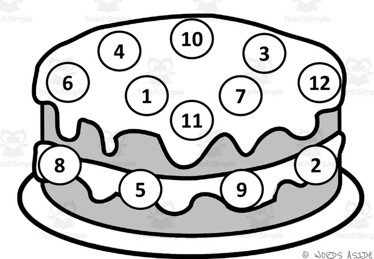 An educational teaching resource from WORDS ASIDE entitled Math Mats: Counting by 1s - SET 3 downloadable at Teach Simple.