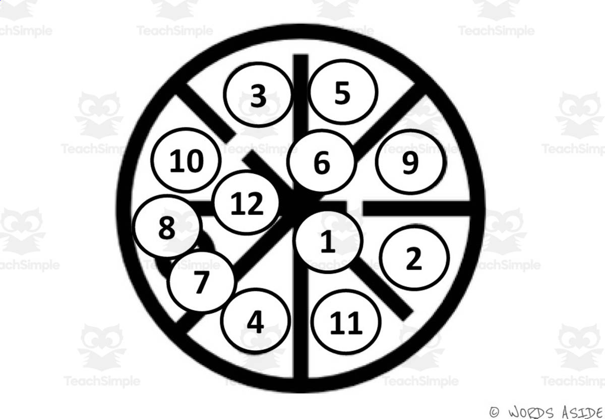 An educational teaching resource from WORDS ASIDE entitled Math Mats: Counting by 1s - SET 5 downloadable at Teach Simple.