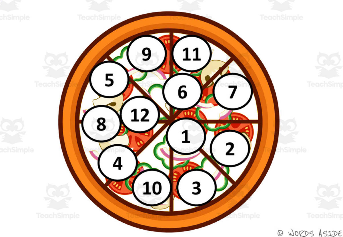 An educational teaching resource from WORDS ASIDE entitled Math Mats: Counting by 1st - SET 6 downloadable at Teach Simple.