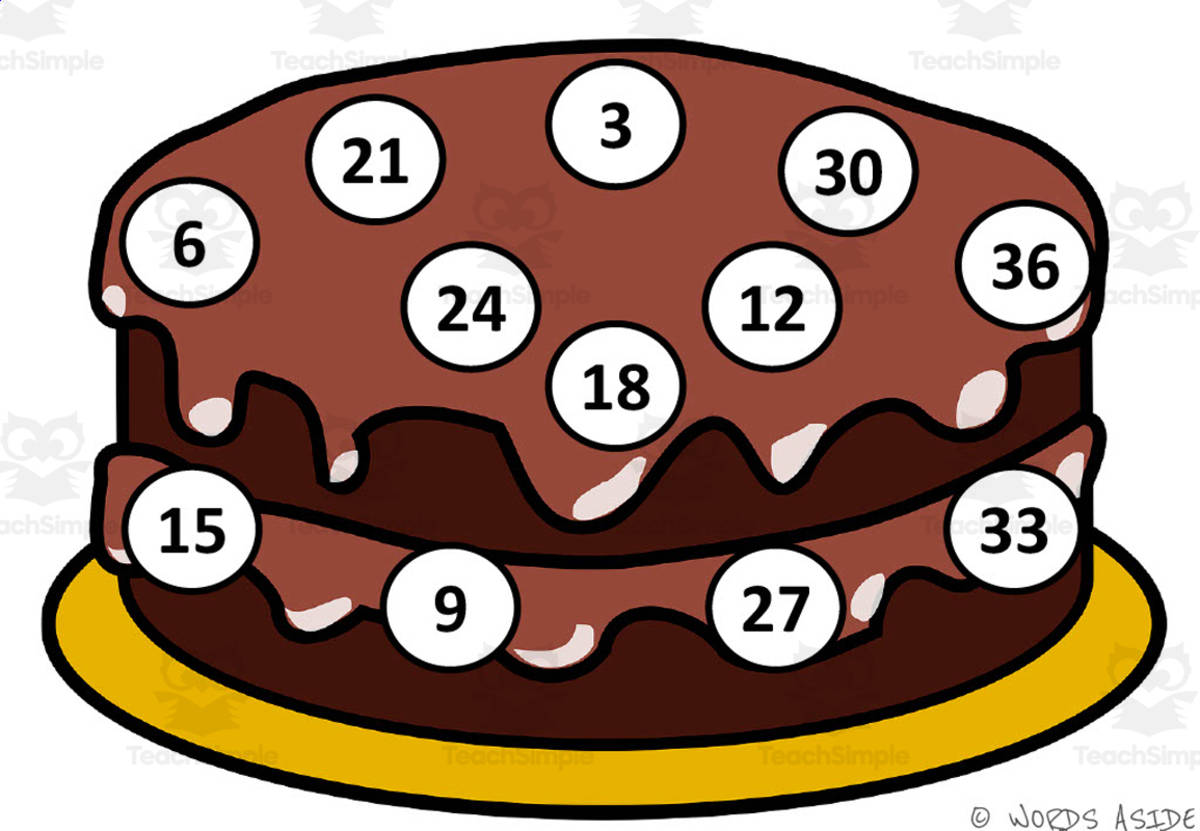 An educational teaching resource from WORDS ASIDE entitled Math Mats: Counting by 3s - SET 4 downloadable at Teach Simple.