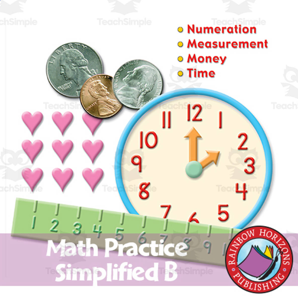 An educational teaching resource from Classroom Complete Press entitled Math Practice Simplified B - Primary Concepts downloadable at Teach Simple.