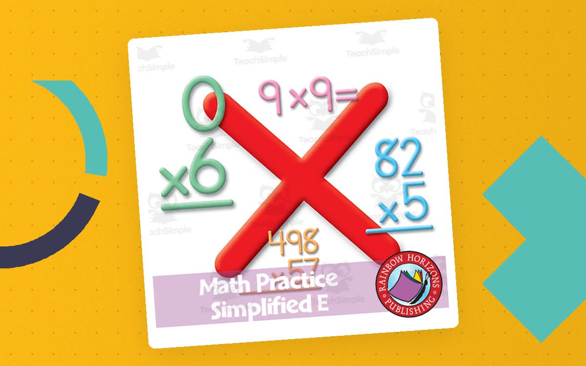 An educational teaching resource from Classroom Complete Press entitled Math Practice Simplified E - Multiplication downloadable at Teach Simple.