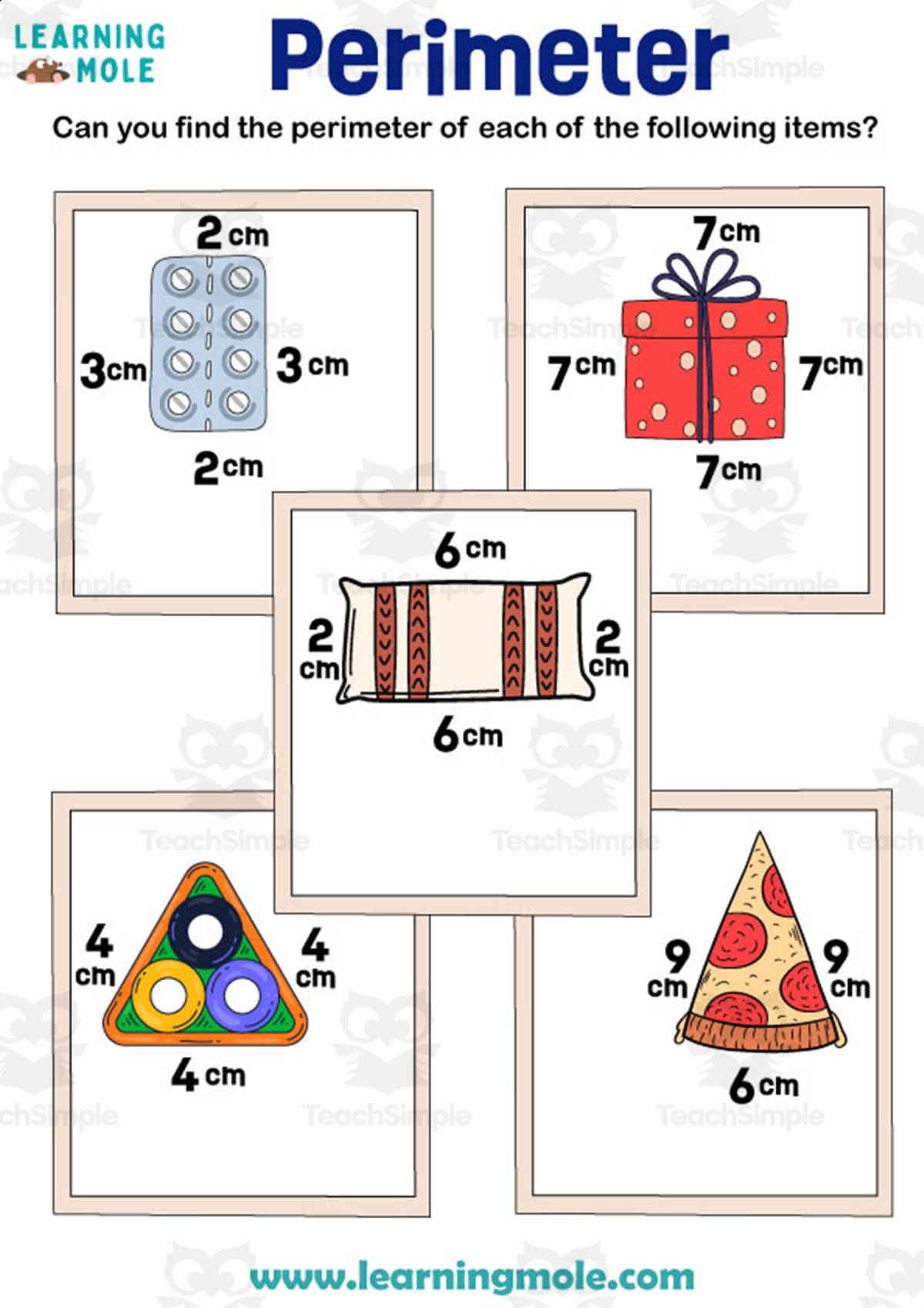 An educational teaching resource from Educational Voice entitled Mathematical Perimeter Activity downloadable at Teach Simple.