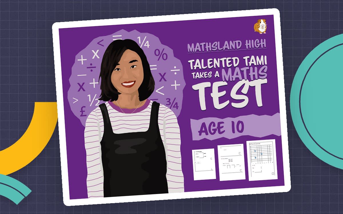 An educational teaching resource from Guinea Pig Education entitled Maths Test: Age 10 downloadable at Teach Simple.