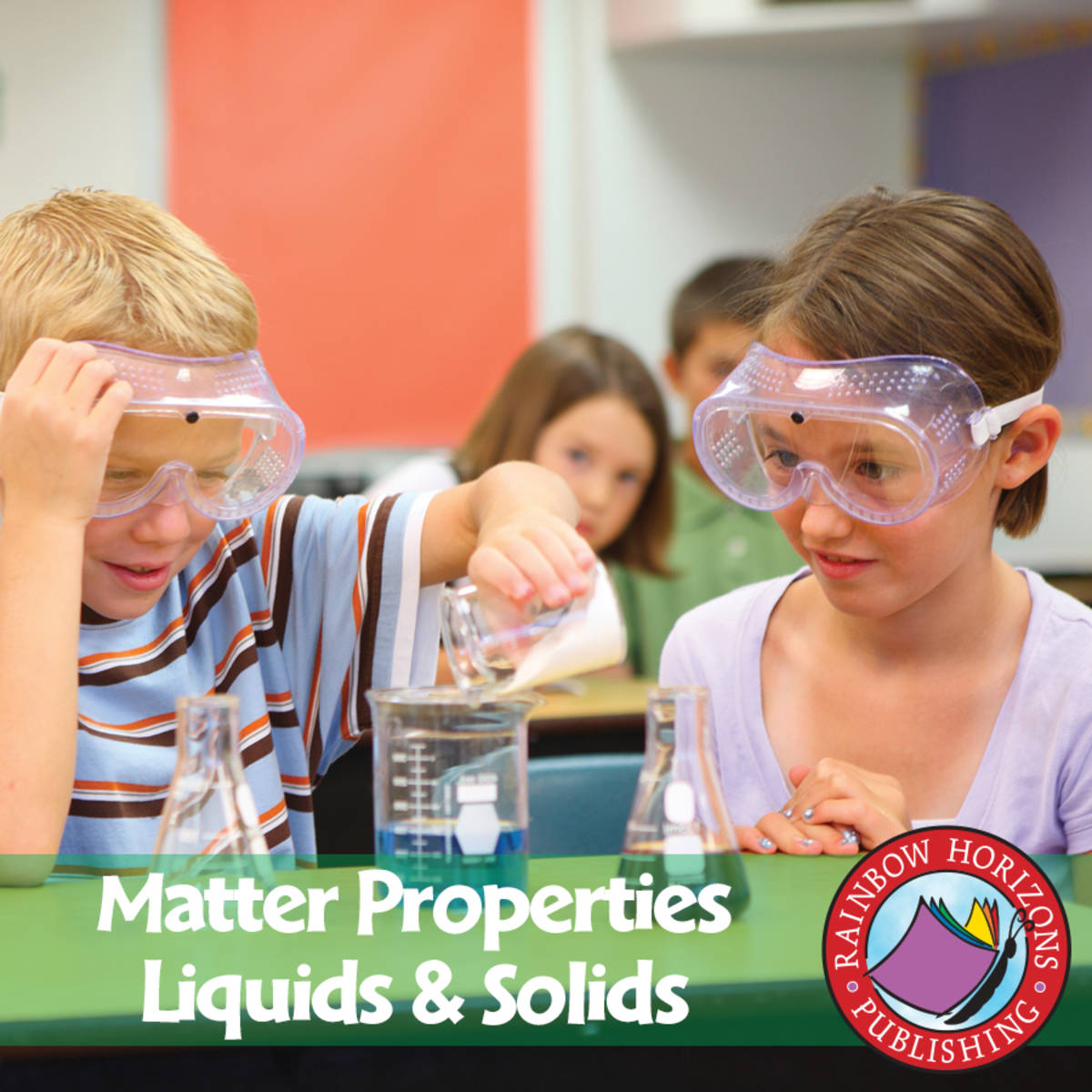 An educational teaching resource from Classroom Complete Press entitled Matter Properties: Liquids & Solids Gr. 2-3 downloadable at Teach Simple.